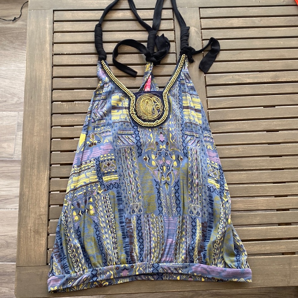 Free People multi-color tank top, size S-P
